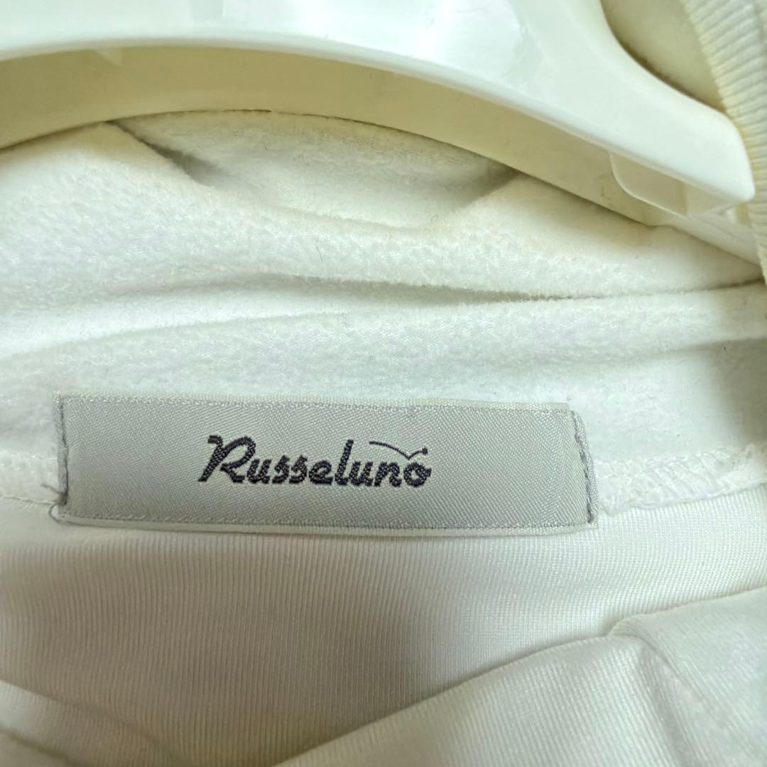 Russelino ホワイト 長袖ネック　裏起毛