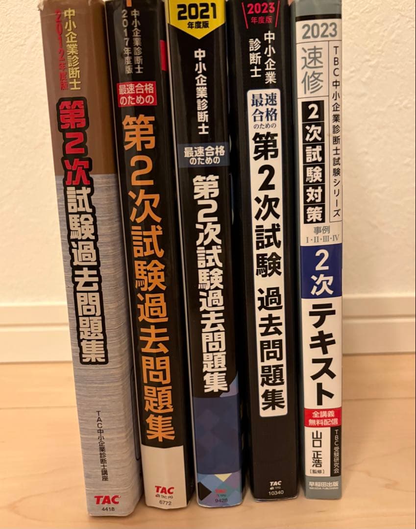 【2次試験対策セット】中小企業診断士 過去問題集 速修2023年までカバー