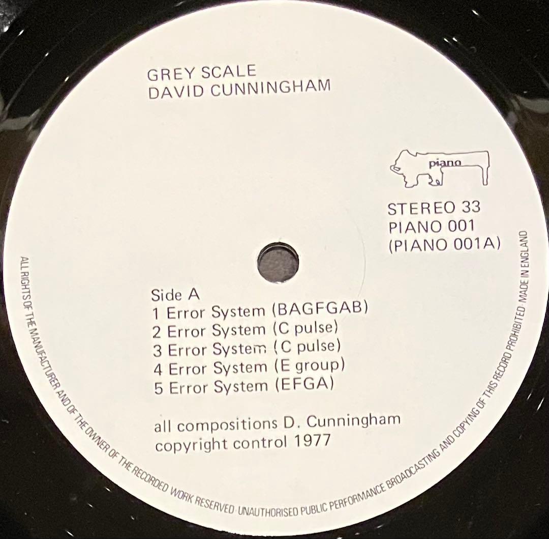 David Cunningham - Grey Scale エクスペリメンタル