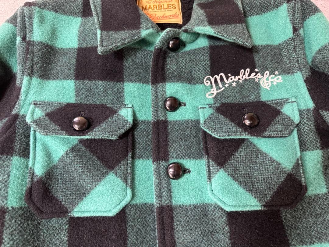 Marbles BUFFALO CHECK BOA JACKET サイズS