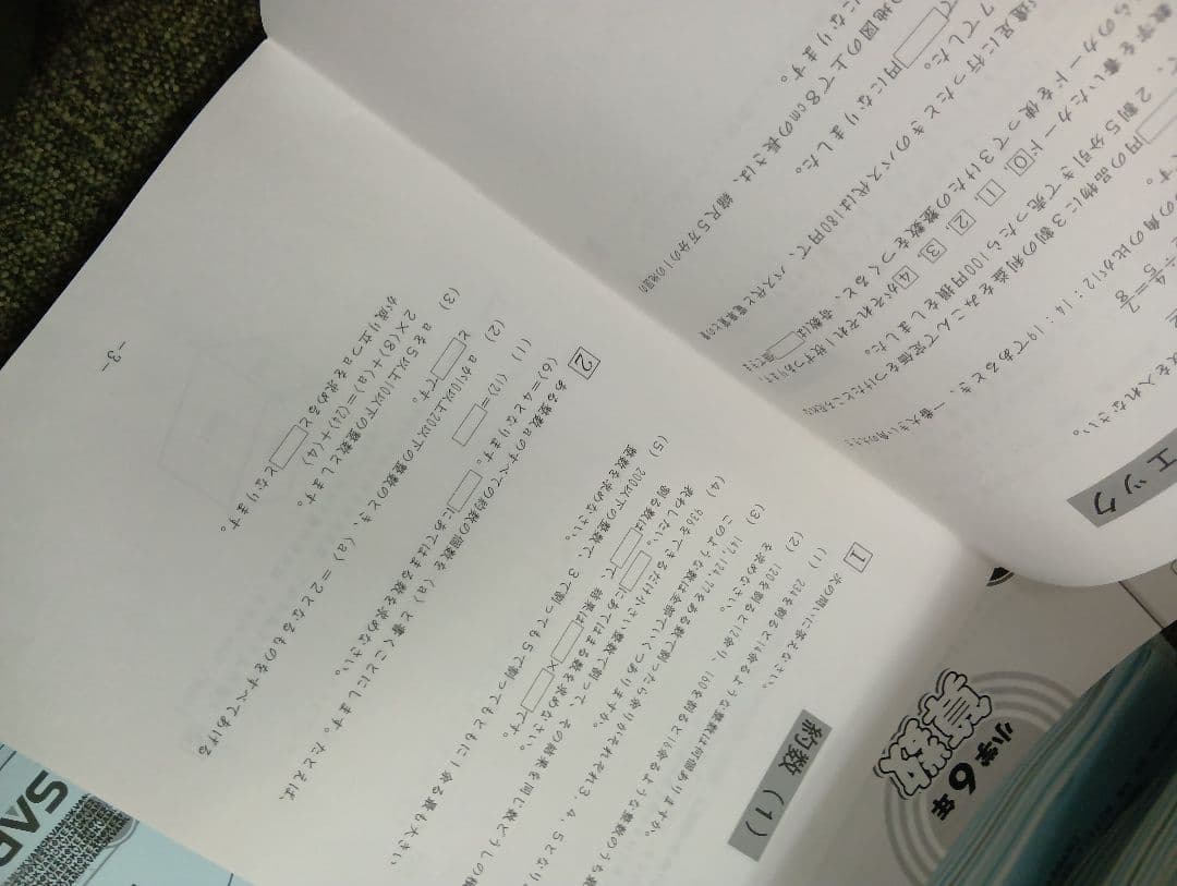 サピックス　6年　算数デイリー/春/夏/土特/日特 　2026年受験　中古