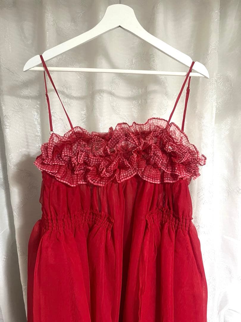 【2/15限定価格】GATHER FRILL TULLE DRESS
