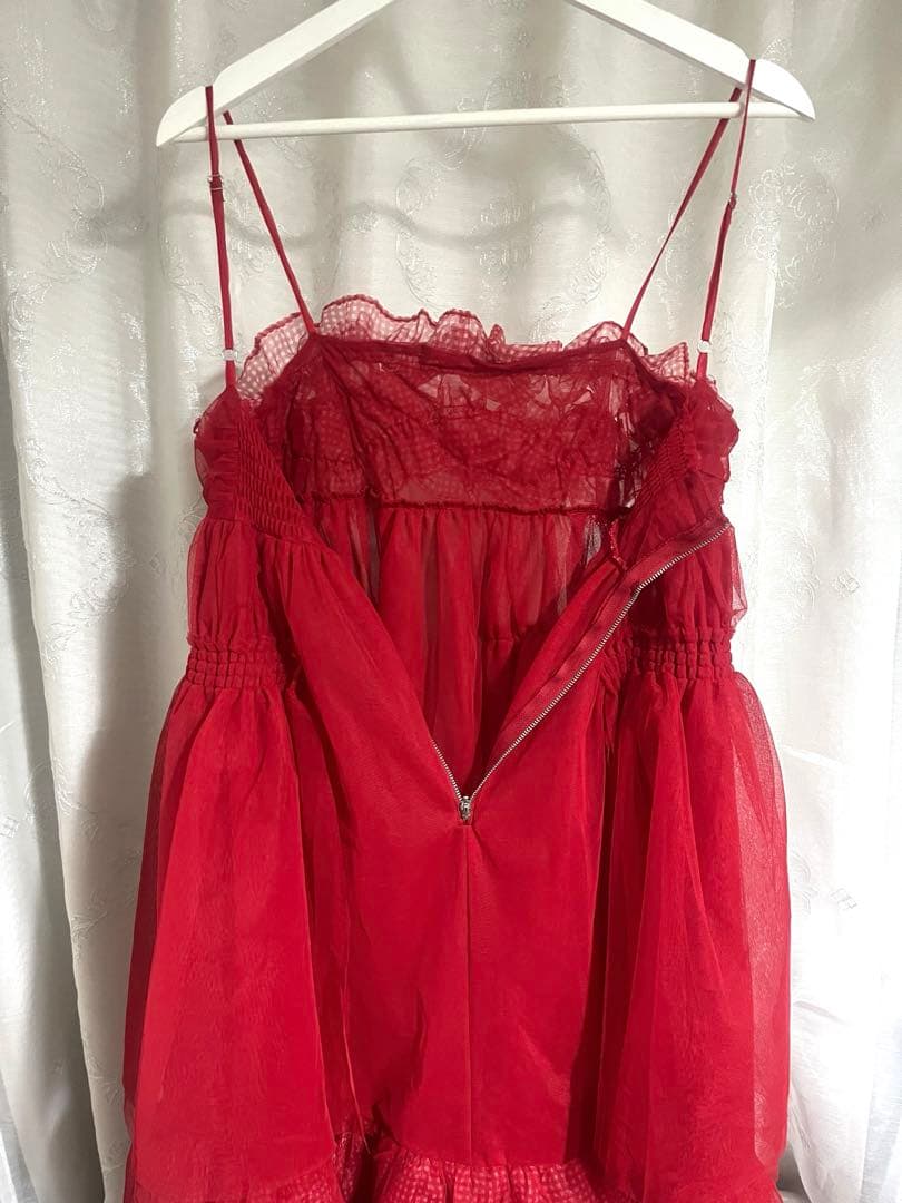 【2/15限定価格】GATHER FRILL TULLE DRESS