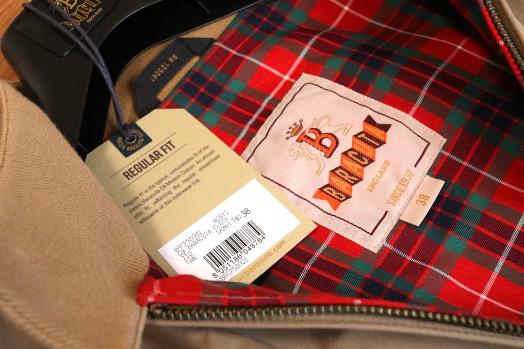 BARACUTA 【G9スウィングトップハリントンジャケット】バラクータ 38