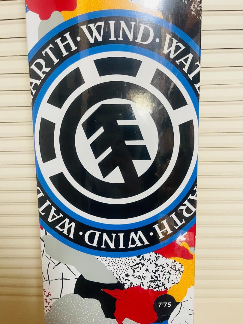台湾製無地黒デッキテープ付き エレメント　ELEMENT　7.75デッキ