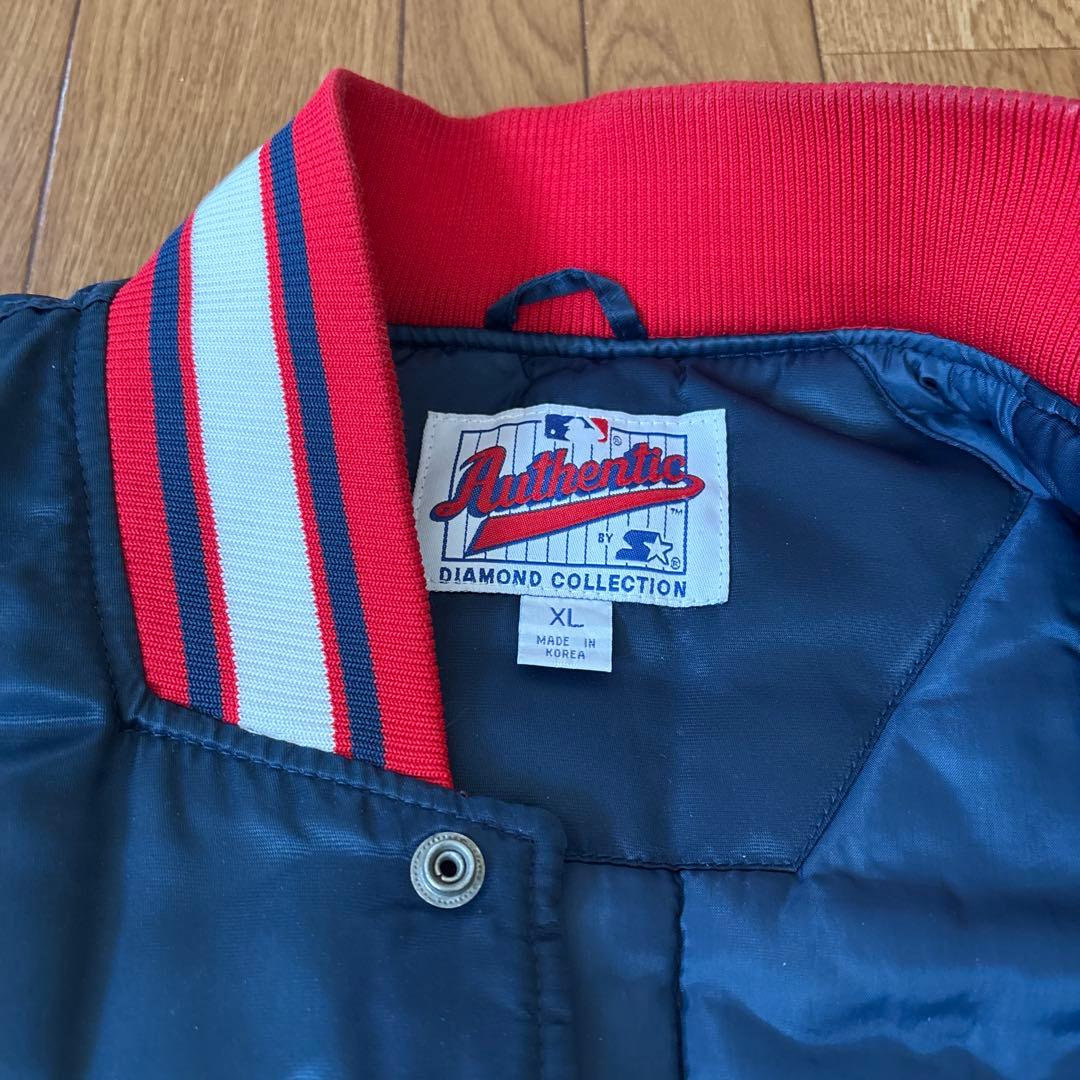 古着90年代StarterMLBINDIANS インディアンス中綿入りスタジャン