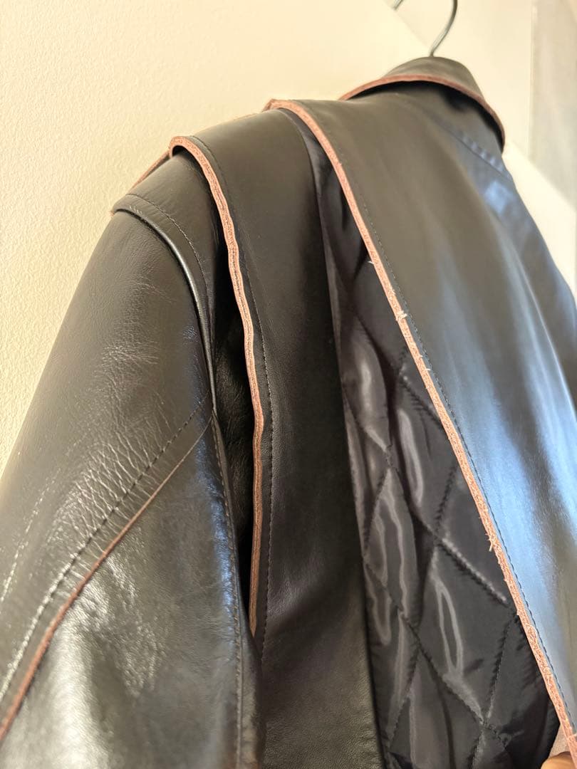 sacai 25AW Leather Jacket レザージャケット　ブラック