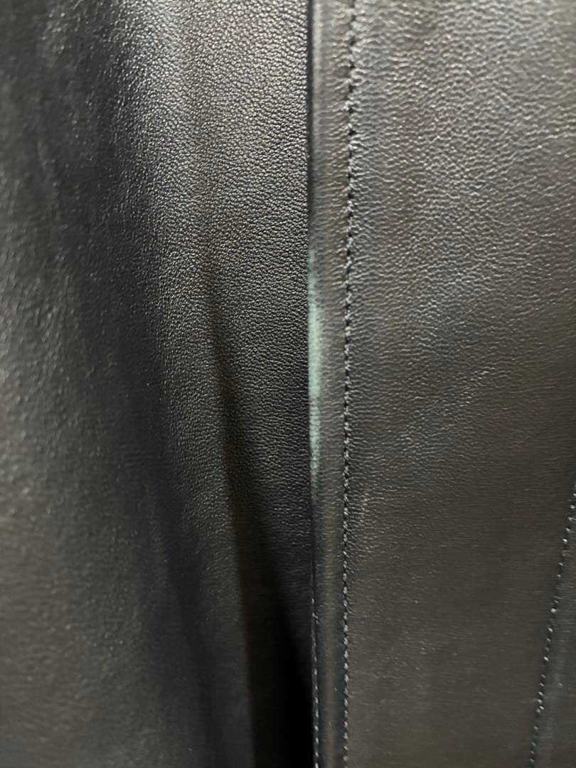 ジャケット・アウター ssstein sheep leather zip short jacket M