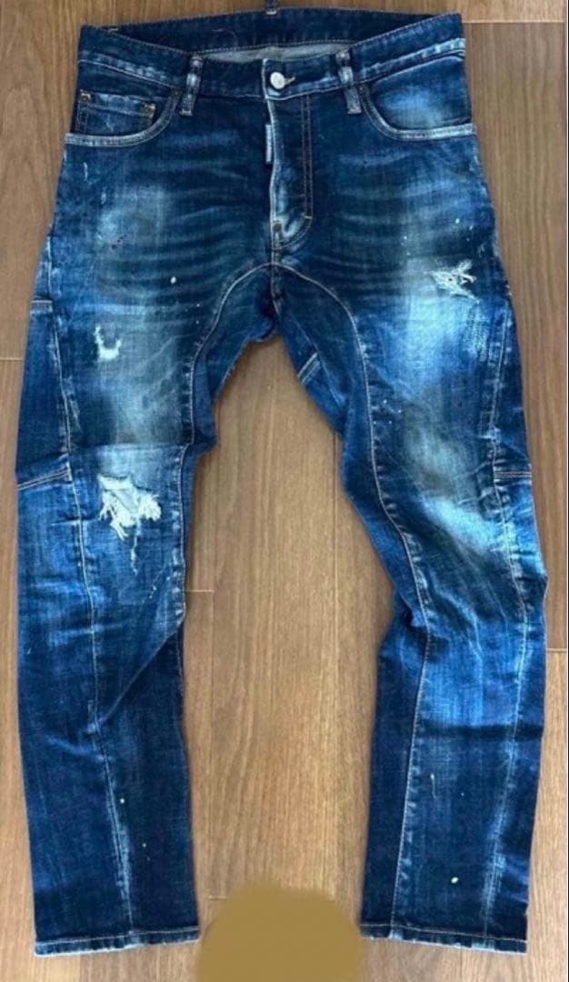 名作 定価9.9万 21SS 店頭即完売TIDY BIKER 青タグ サイズ42
