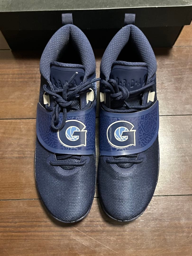 【新品カスタム】Jordan バスケットボールシューズ ネイビー
