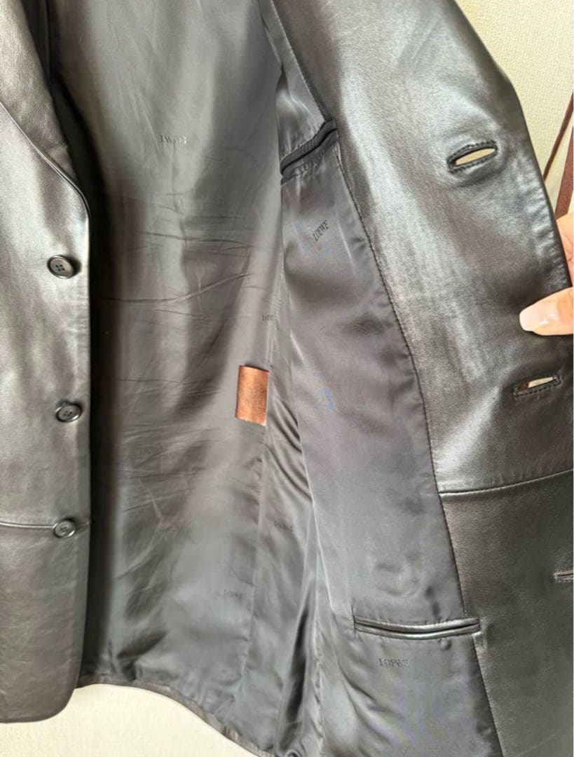 【未使用】メンズ　LOEWE ラムレザージャケット