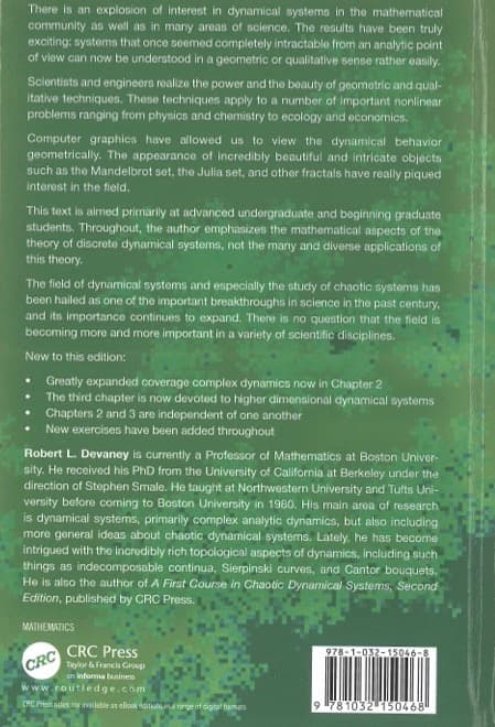 洋書 CHAOTIC DYNAMICAL SYSTEMS 3rd Ed Devaney
