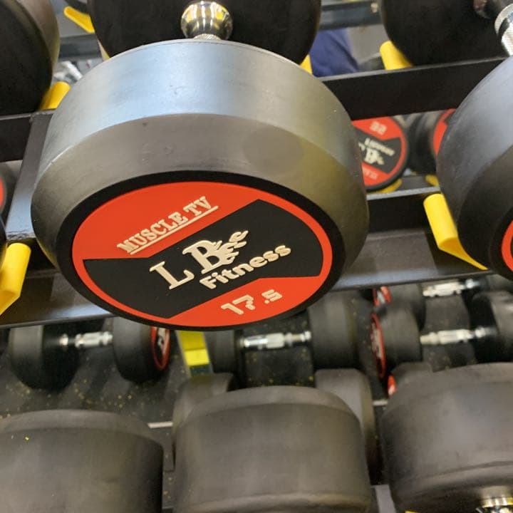ラバーダンベル　55kg  2個