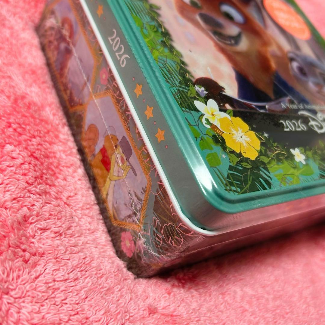 【新品未開封】ディズニー日めくりカレンダー 缶入り 2026年 ズートピア