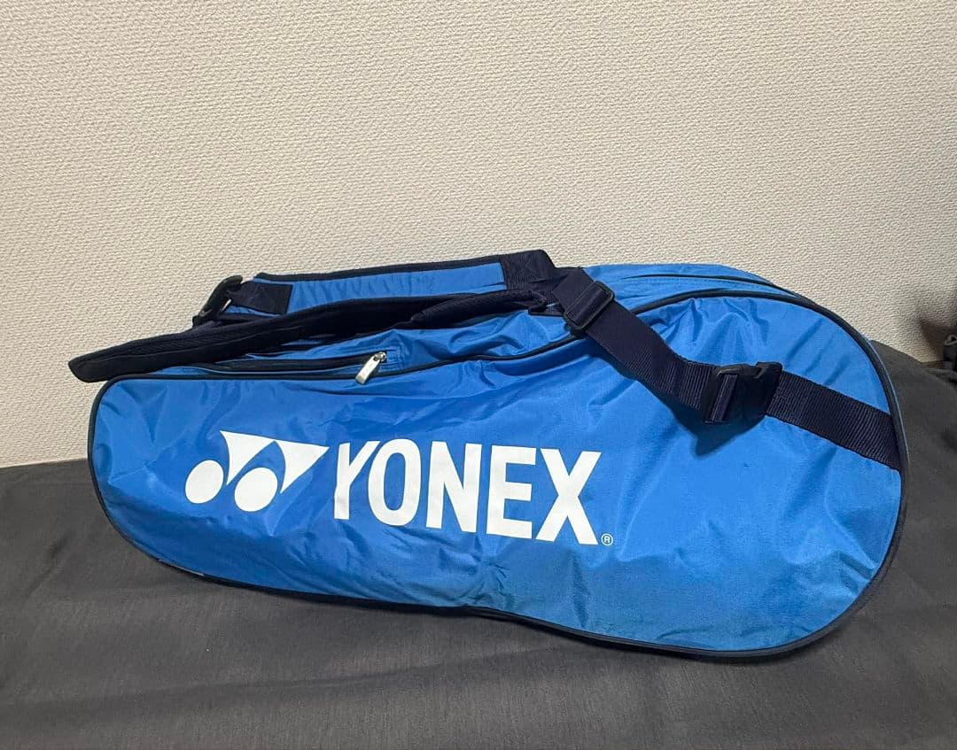 【期間限定】YONEX ラケットバッグ ブルー ショルダー付き 状態良好