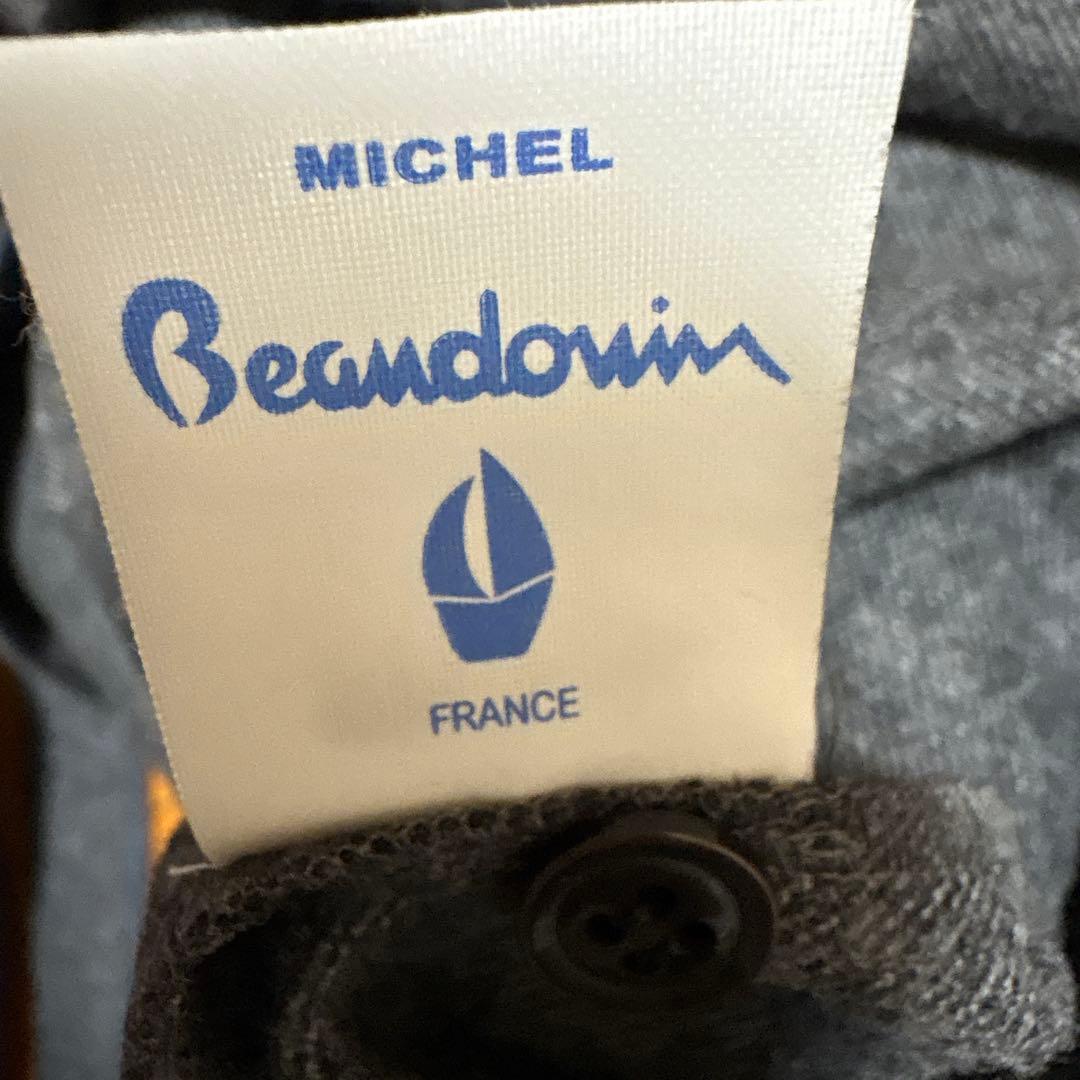 michel beaudouinウールカシミヤスタンドカラーワンピース