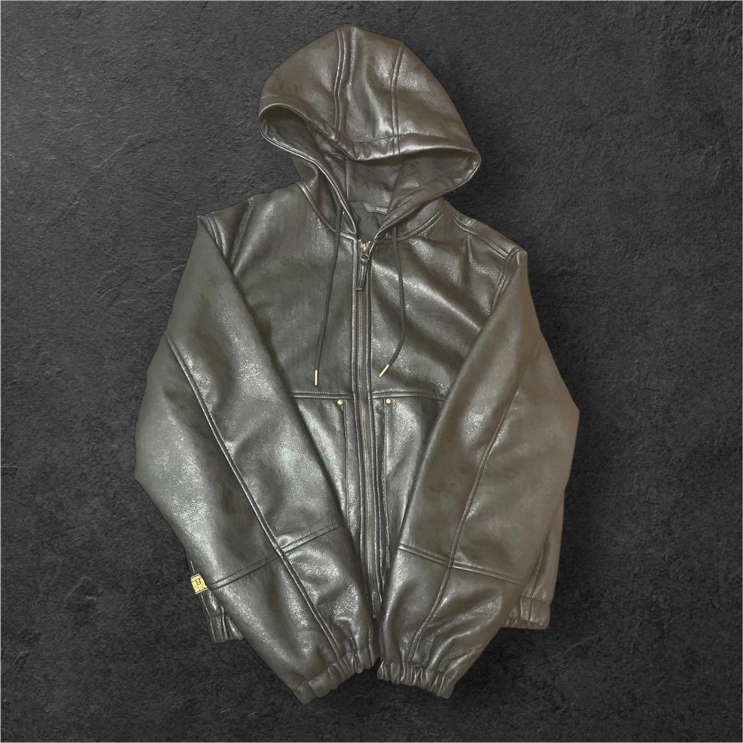 あ*か様 【新品未使用】ZARA フェイクレザー フーデッドジャケット 完売品