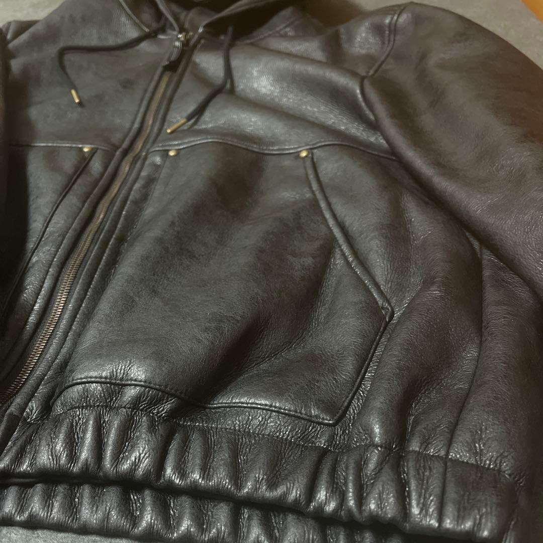 あ*か様 【新品未使用】ZARA フェイクレザー フーデッドジャケット 完売品
