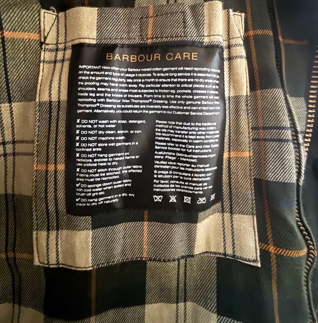 Barbour ダークグリーン ジャケット 40\"
