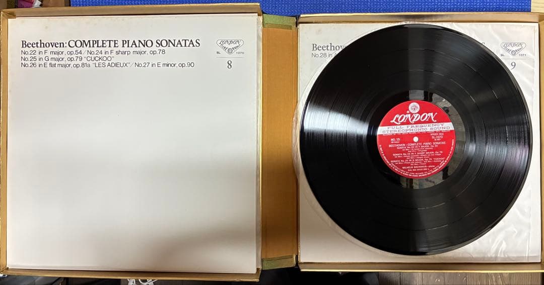 バックハウス　ベートーヴェンピアノソナタ全集　LP10枚組