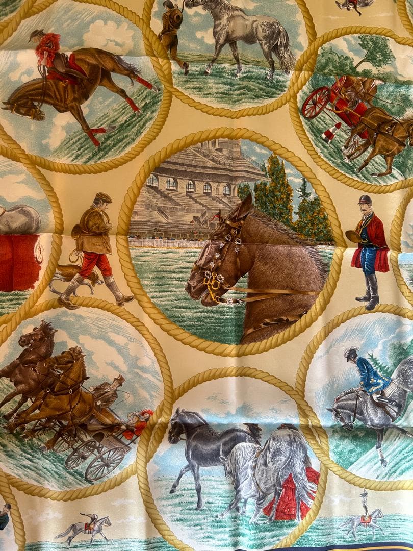 エルメス HERMES　スカーフ Auteuil en Mai カレ90
