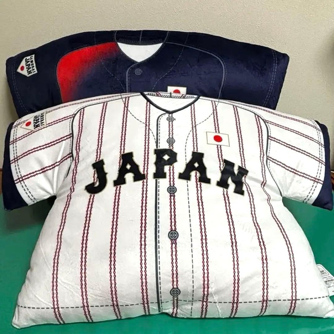 【新品タグ付き】侍ジャパン　ユニフォーム型クッション　プライズ2個セット