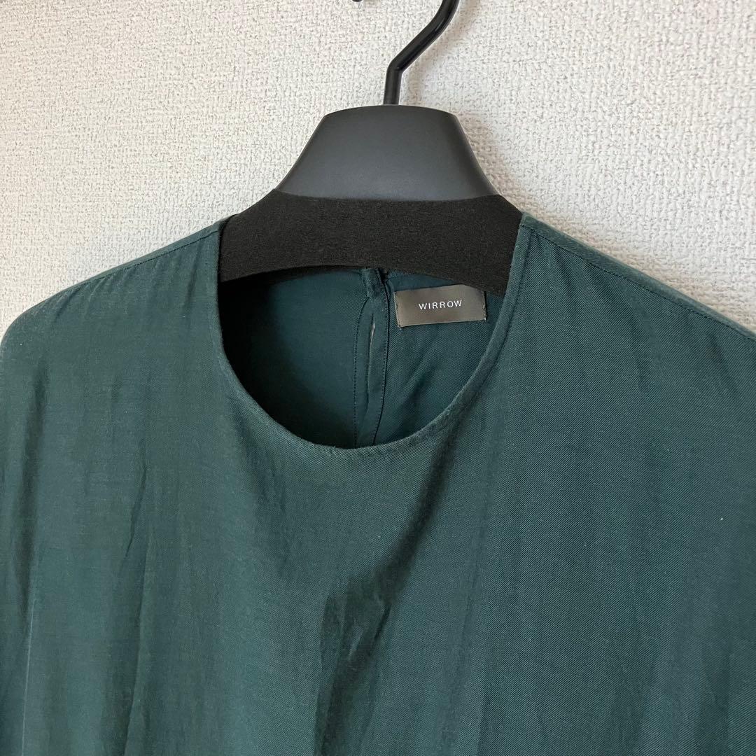 ワンピース WIRROW cupro cotton crew neck dress