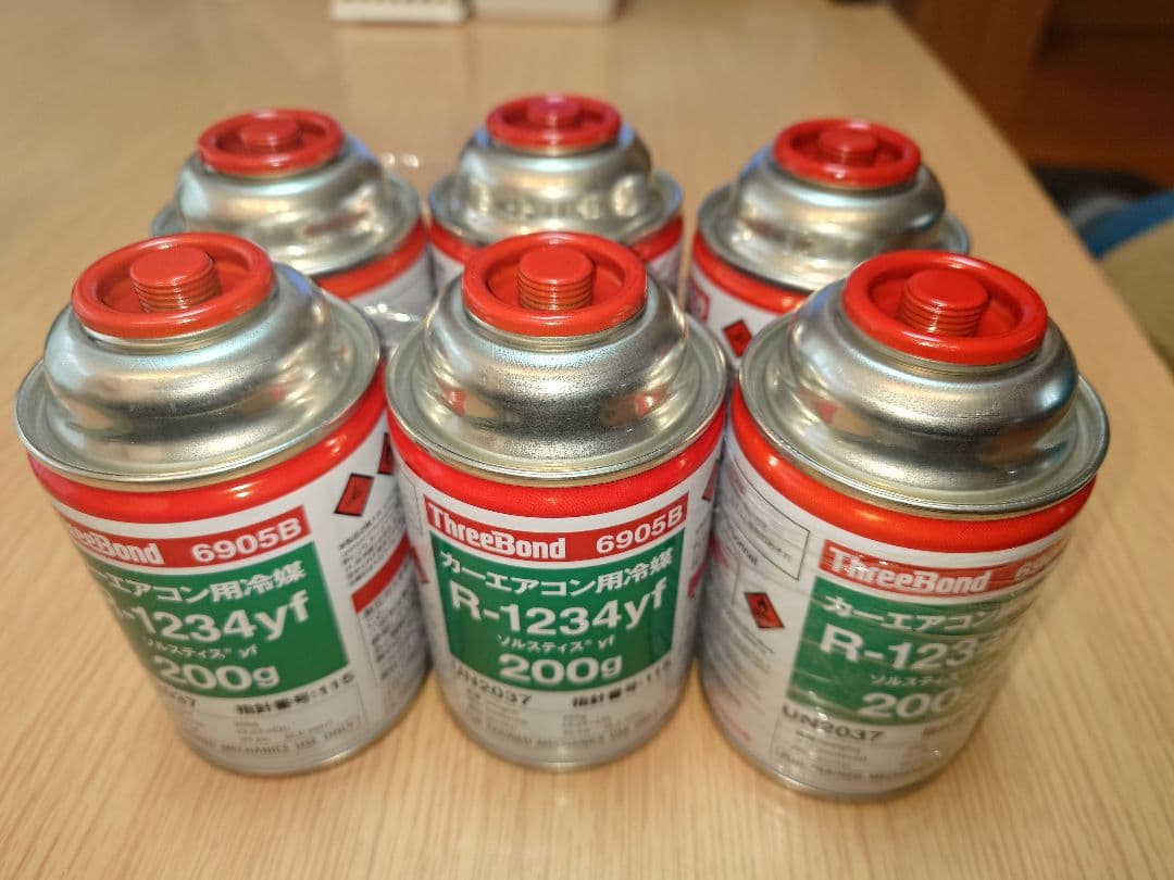 スリーボンド　ThreeBond　エアコンガス　R-1234yf 6本セット