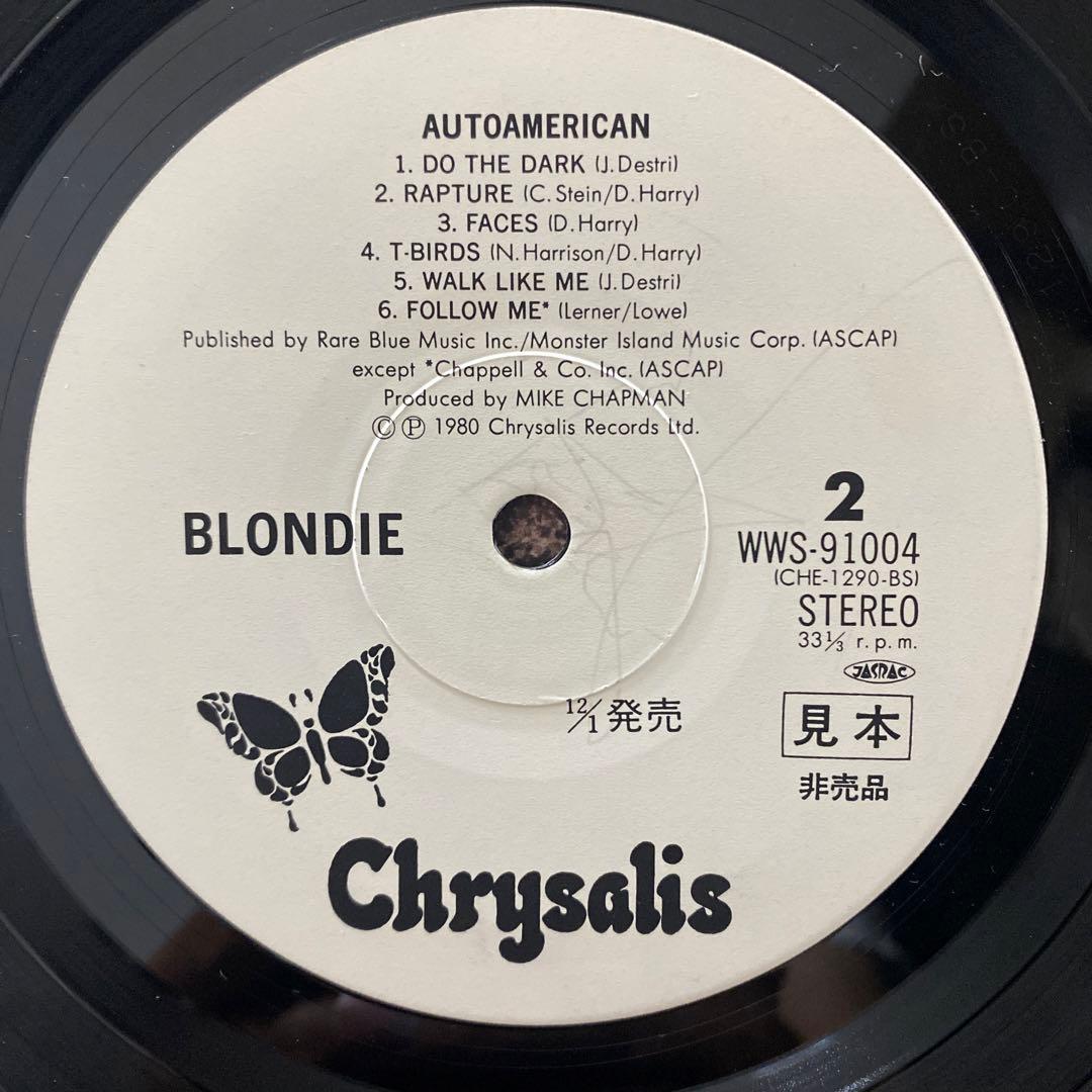 ★ Blondie ‎ レコード プロモ盤 LP