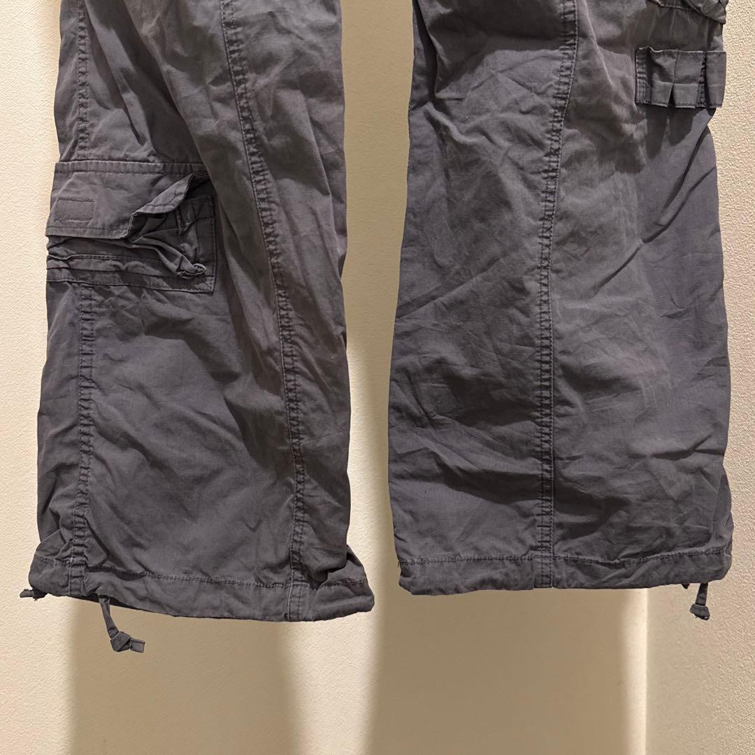 90's〜00's OLD STUSSY ギミックカーゴパンツ グレー W32