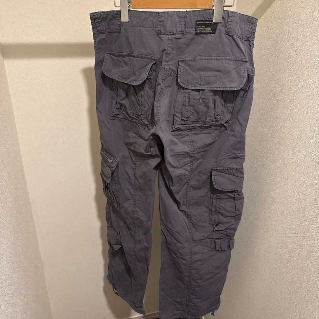 90's〜00's OLD STUSSY ギミックカーゴパンツ グレー W32