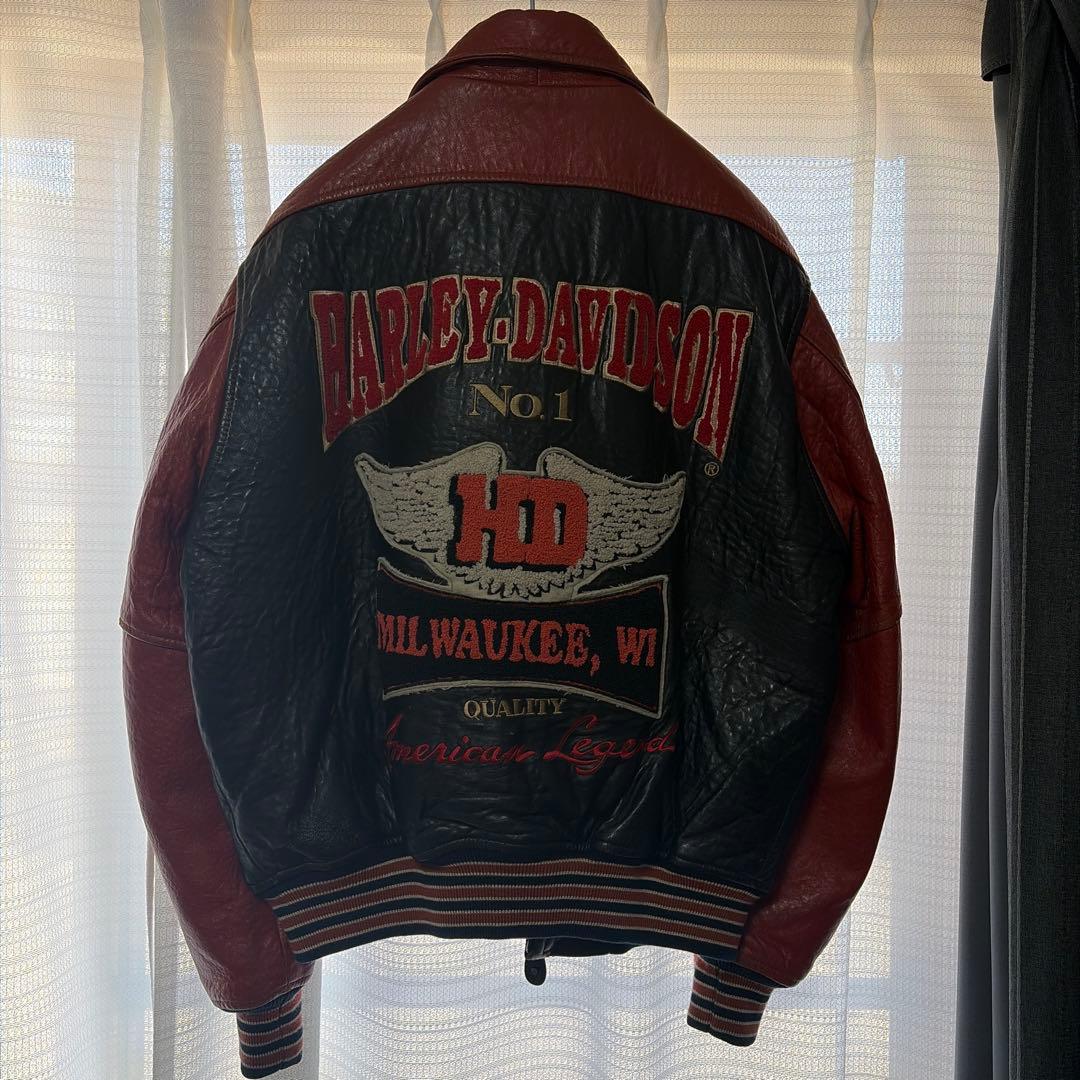 HARLEYDAVIDSON ハーレーダビッドソン バックロゴ レザージャケット