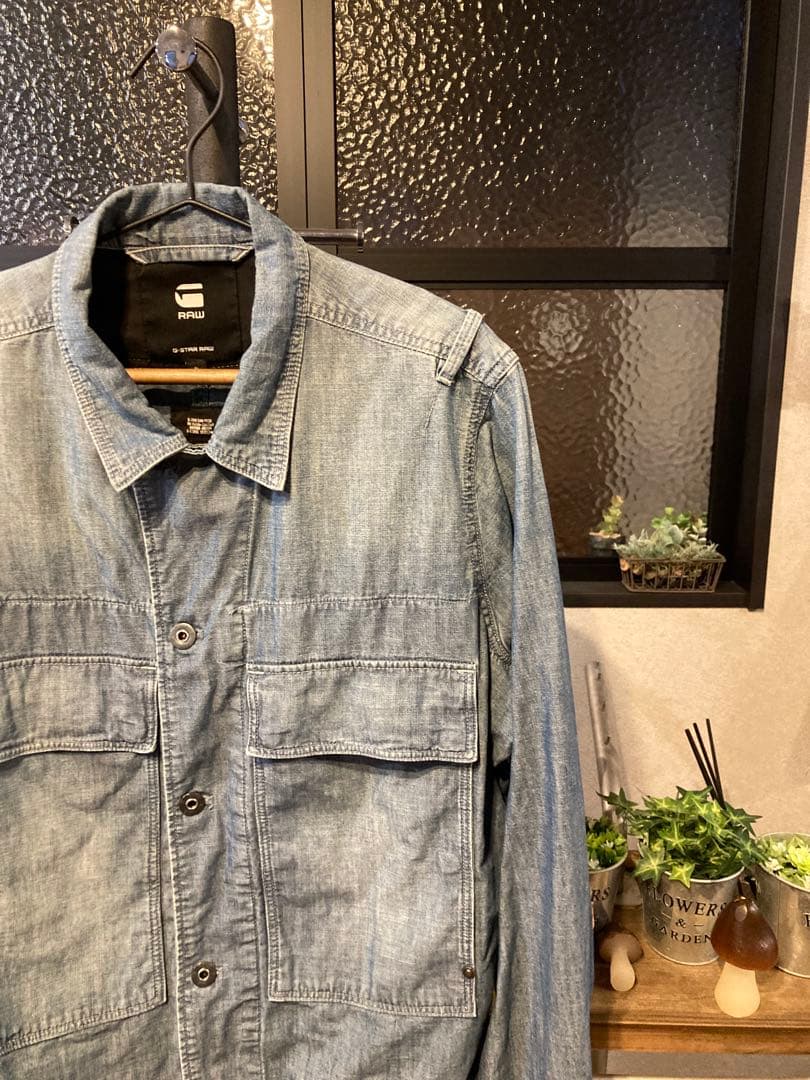 G-STAR RAW デニムジャケット　ミリタリー　ＸＬ　定価:28600円