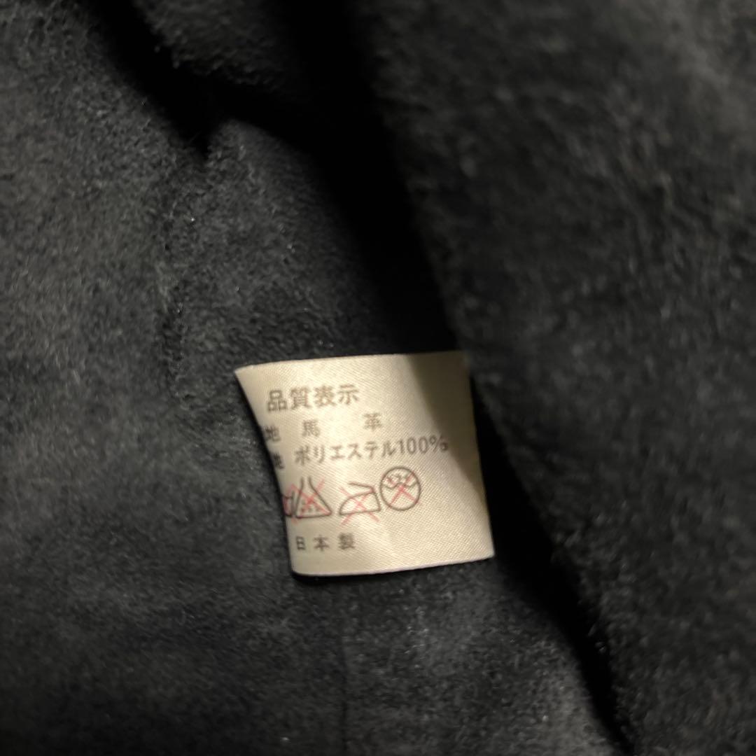 A BOMBER U.S.A ウエスタン レザーシャツ ホースハイド 馬革 黒