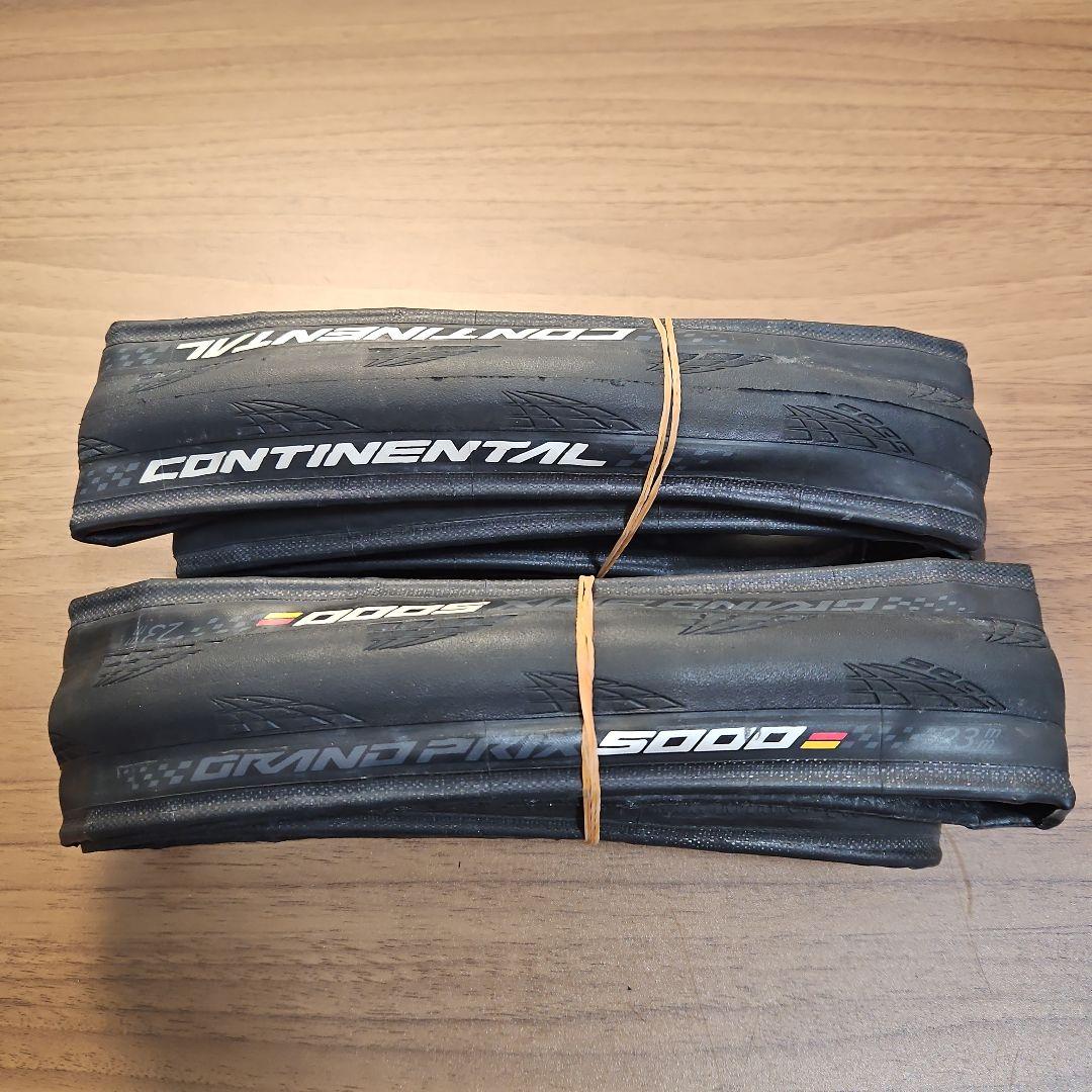 【走行距離100km】Continental GP5000 23C 2本セット