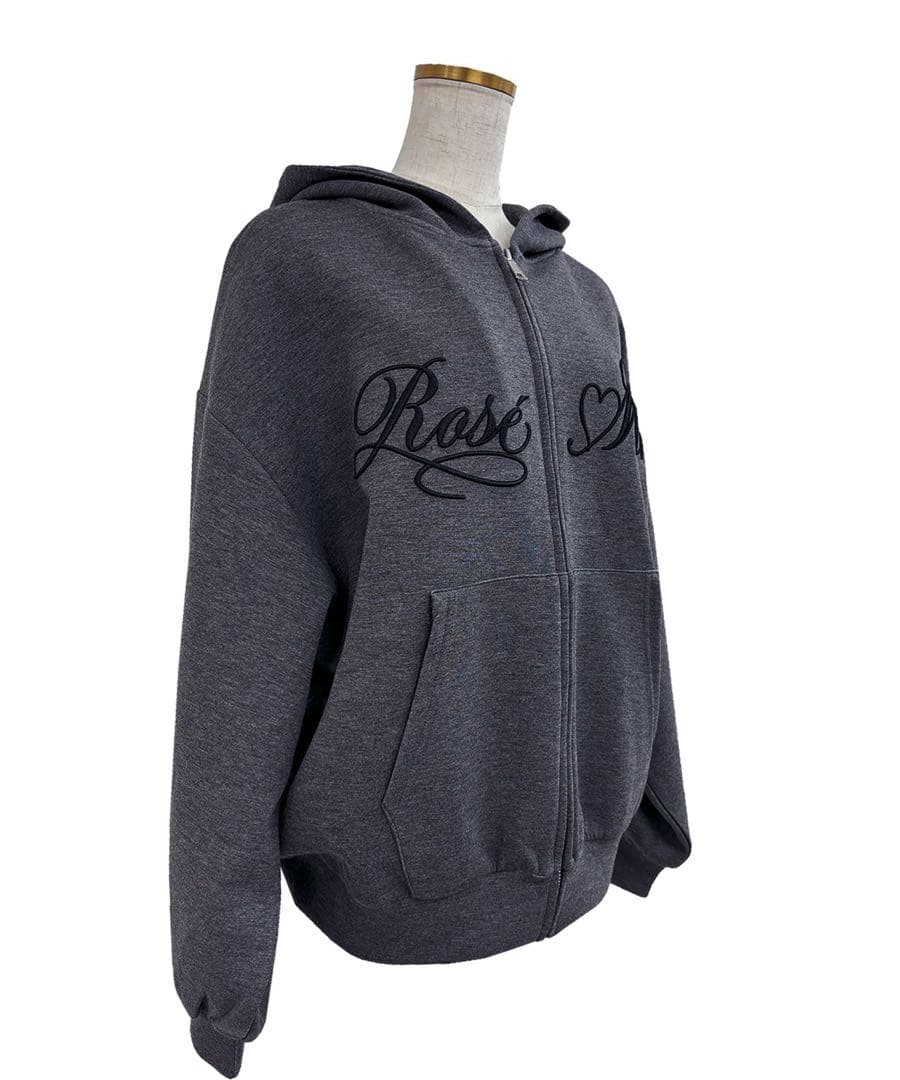 ロゼミューズLogo 3d embroidery hoodie パーカー
