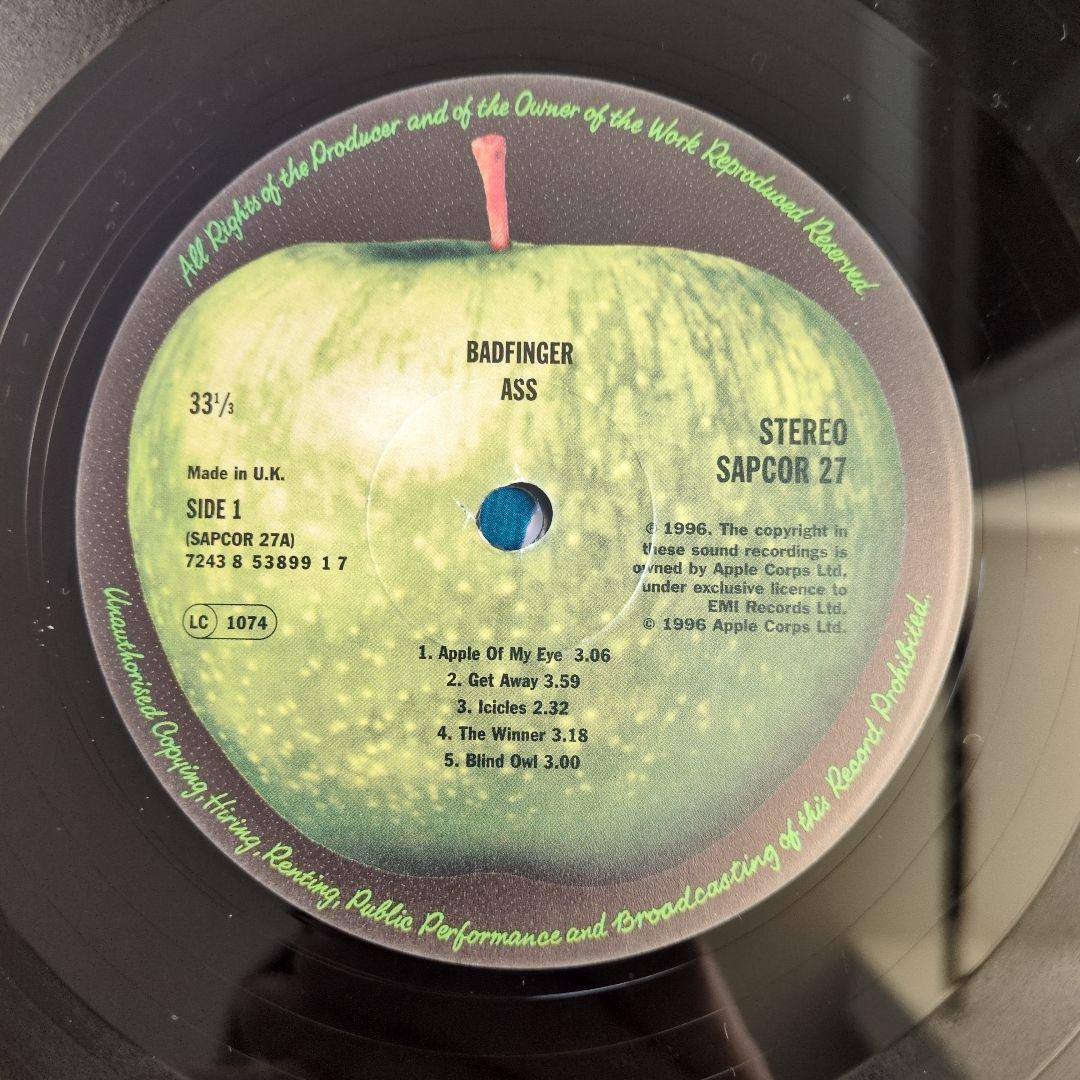 美品 UK盤 Badfinger Ass バッドフィンガー レコード