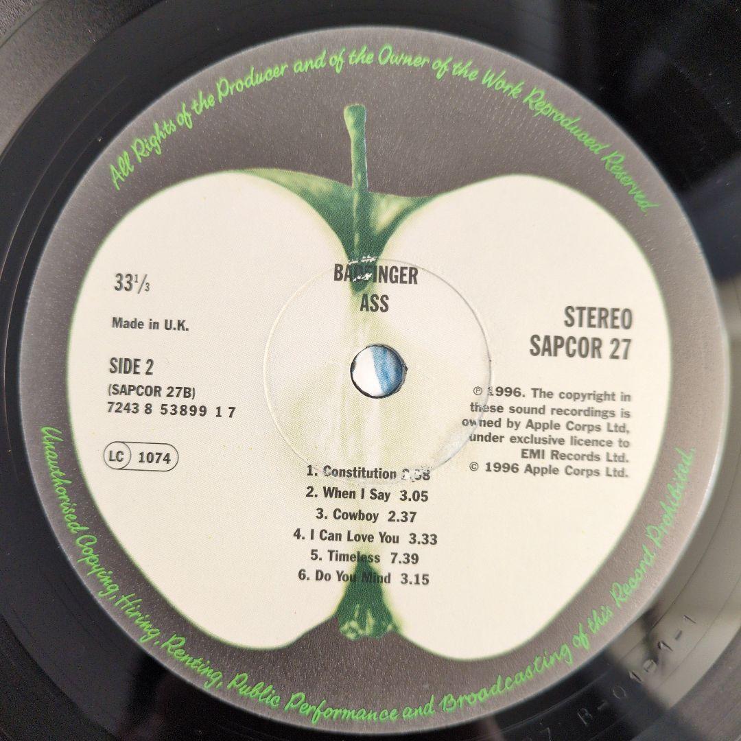 美品 UK盤 Badfinger Ass バッドフィンガー レコード