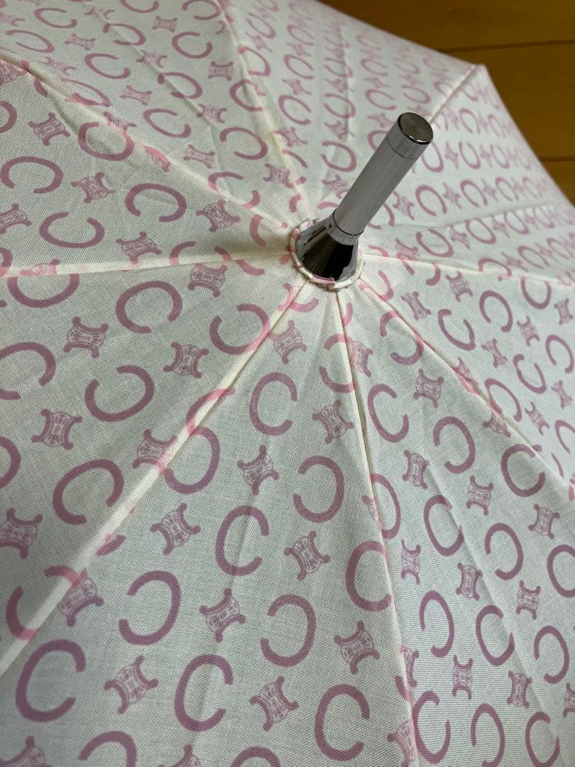セリーヌ　ピンクロゴ　晴雨兼用傘　新品訳あり