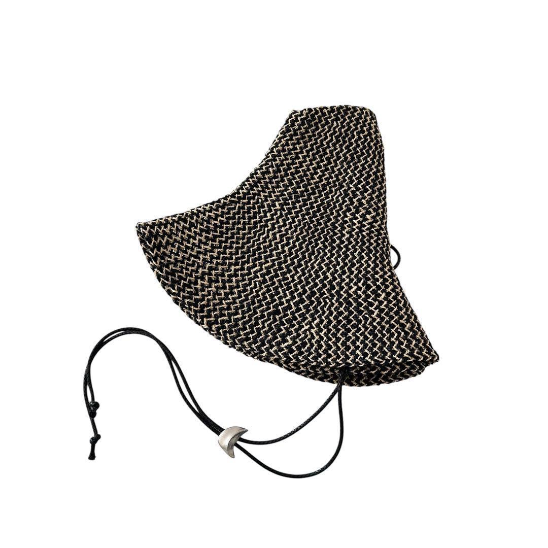 美品 カレンテージ ラメゾンドリリス WAHIBA HAT ジュート 帽子