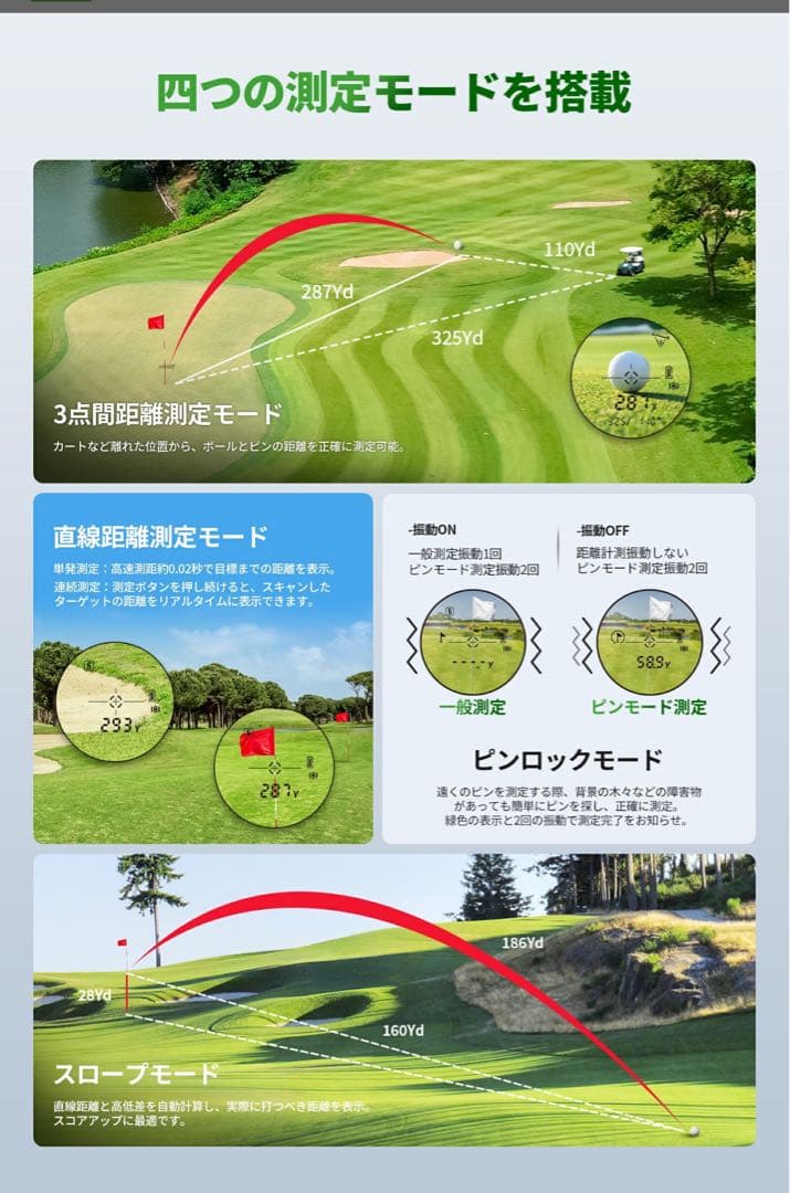 M*u様 新品U2 かゴルフ用距離計 大人気　ブラック