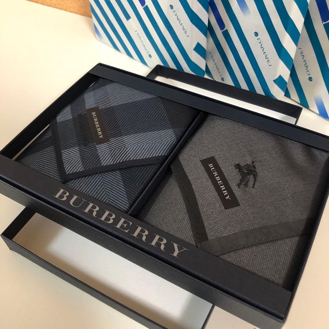 BURBERRY ストライプ柄 ハンカチ 2枚セット　3セット