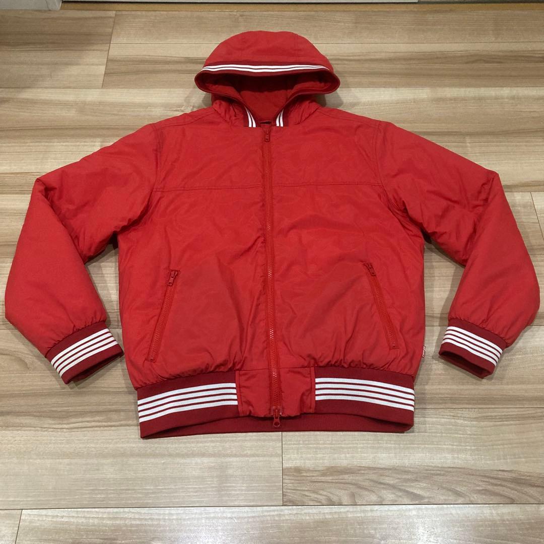 STUSSY ステューシー 中綿ジャケット M レッド 裏フリース