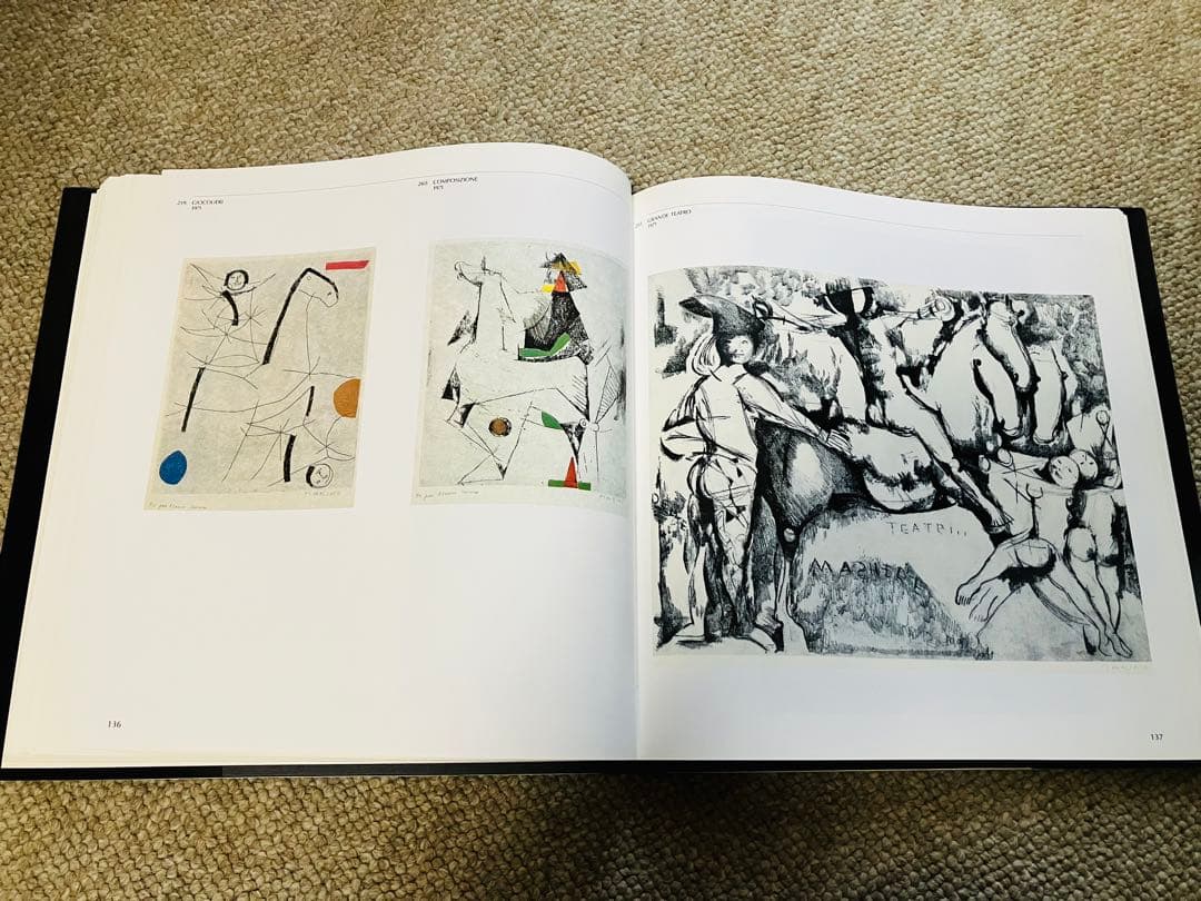 洋書 Marino Marini,etchings and lithographs