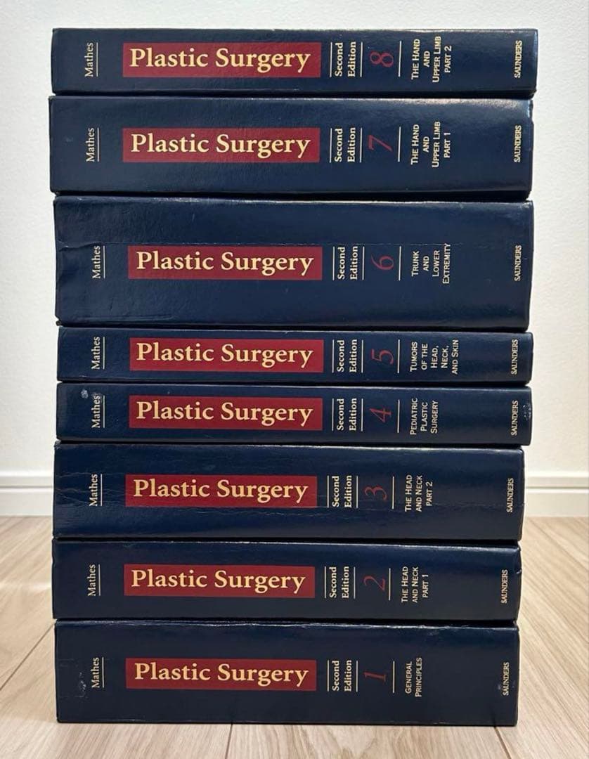 【まとめ売り】Plastic Surgery vol.1〜8 医学書　洋書　外科