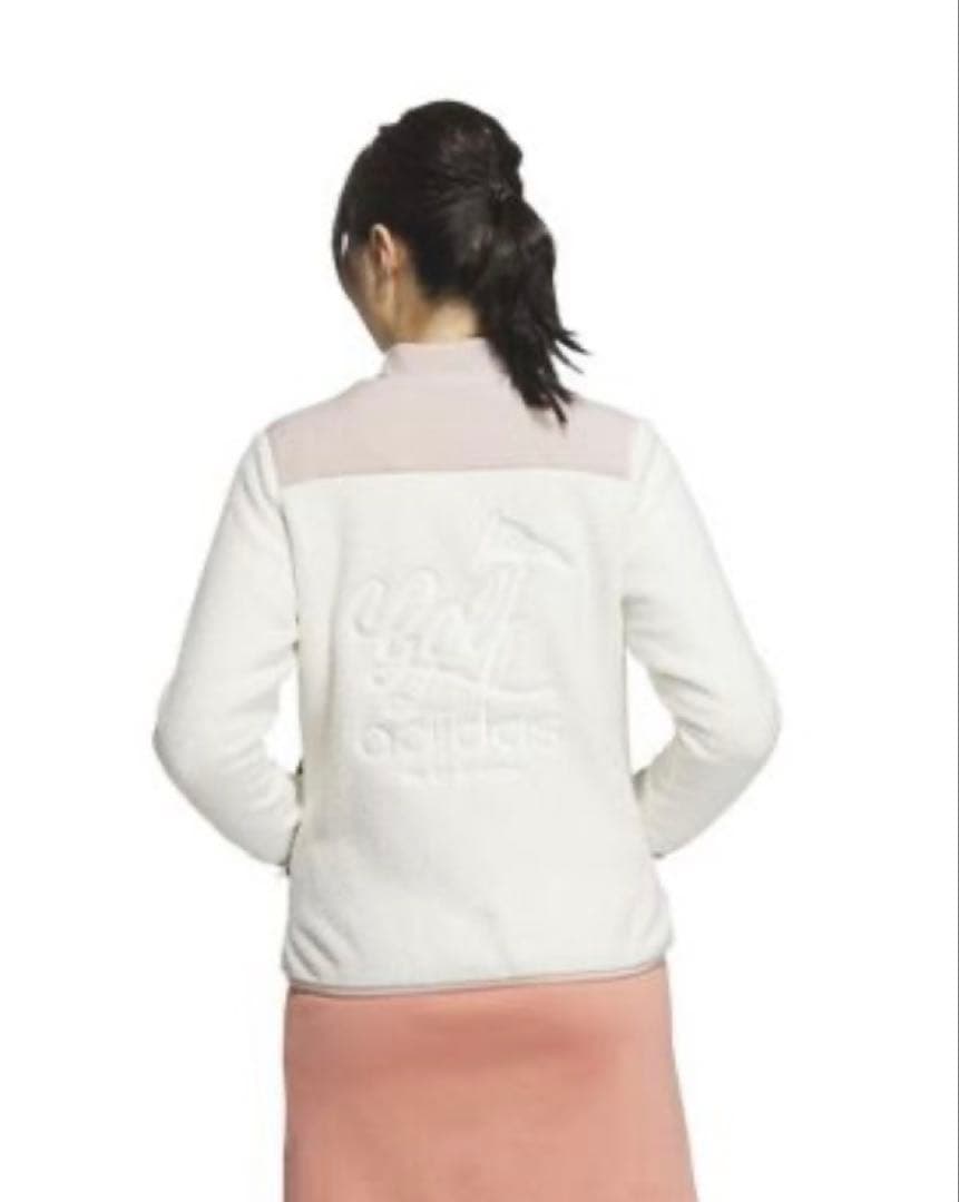 XL ☆新品　アディダス ゴルフ バックグラフィック ボアジャケット　ホワイト