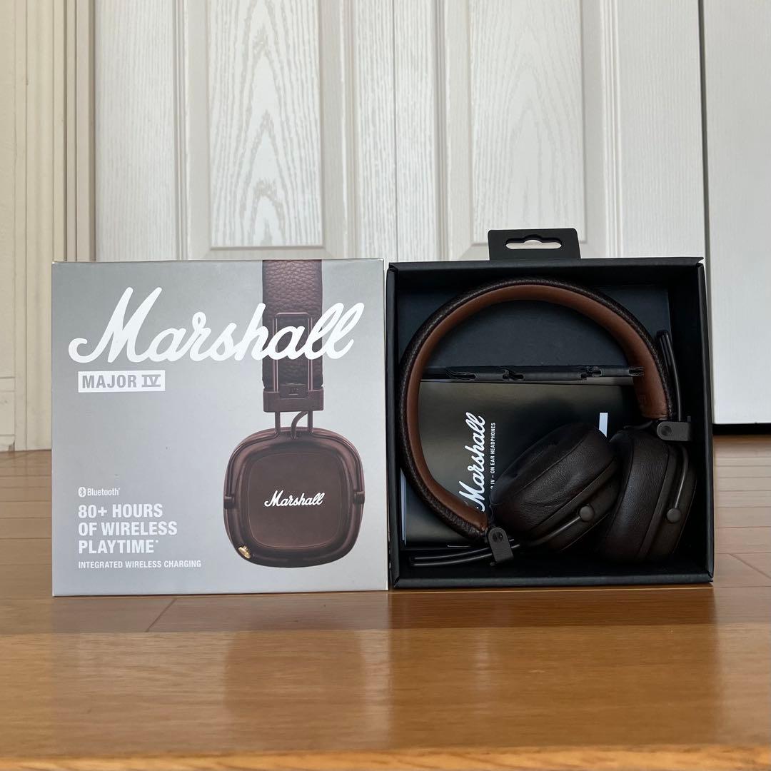 正規品 Marshall Major IV ワイヤレスヘッドフォン ブラウン