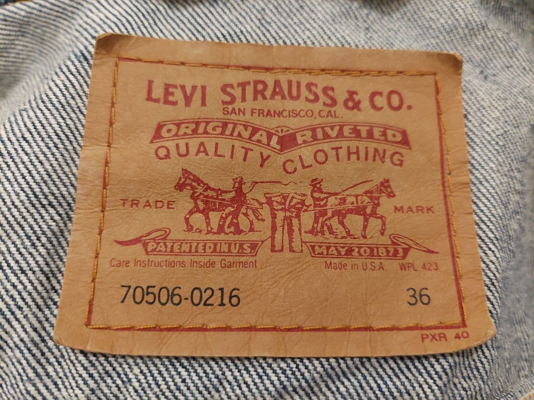 Levi's 70506 0216 36 USA 刻303 リーバイス アメリカ