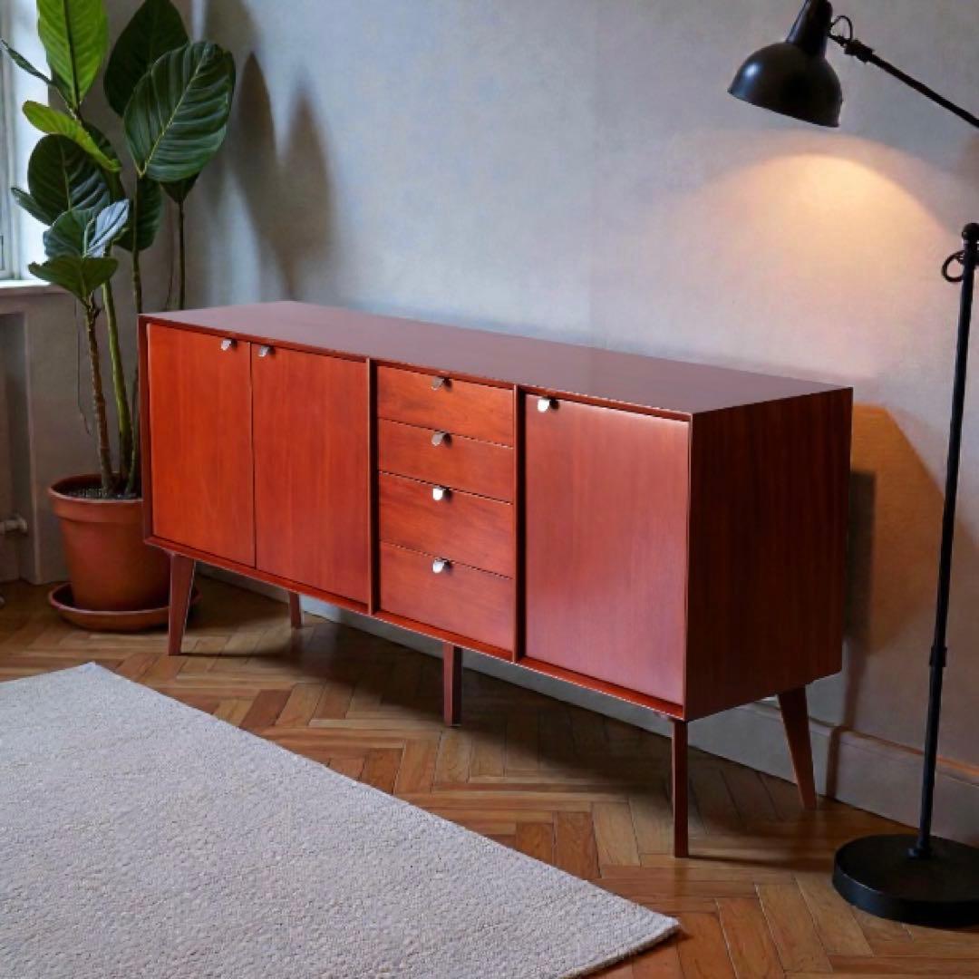 D 新品 160cm リビングボード キャビネット 北欧 ホテル仕様 収納