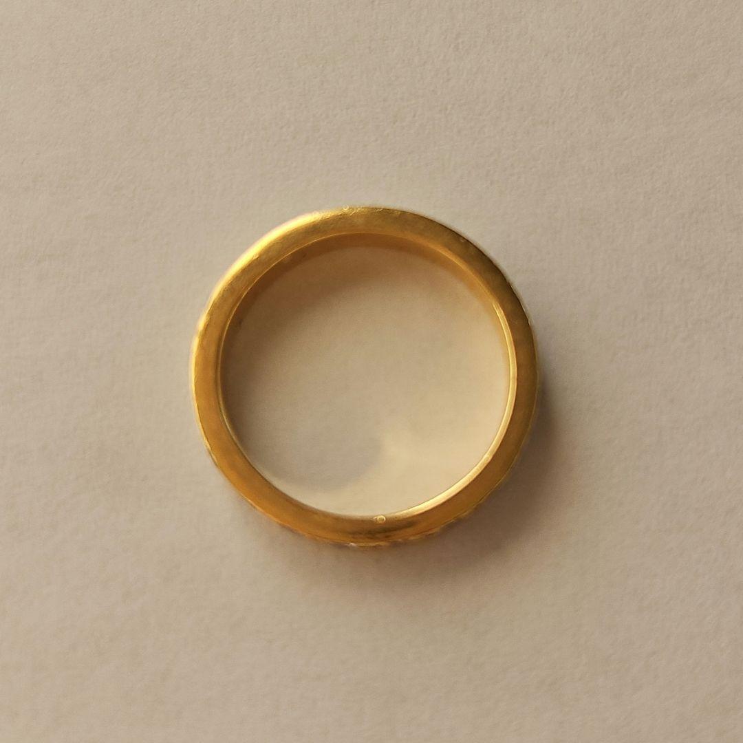 K18 ダイヤモンドリング フルエタニティ 2.7号0.7ct 約２g ピンキー